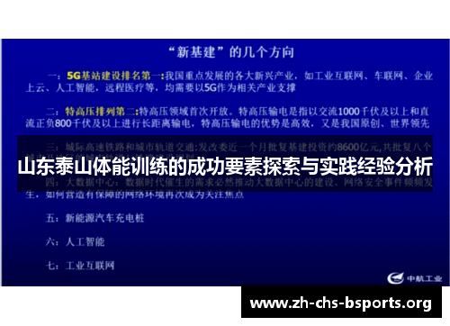 山东泰山体能训练的成功要素探索与实践经验分析